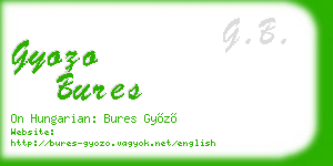 gyozo bures business card